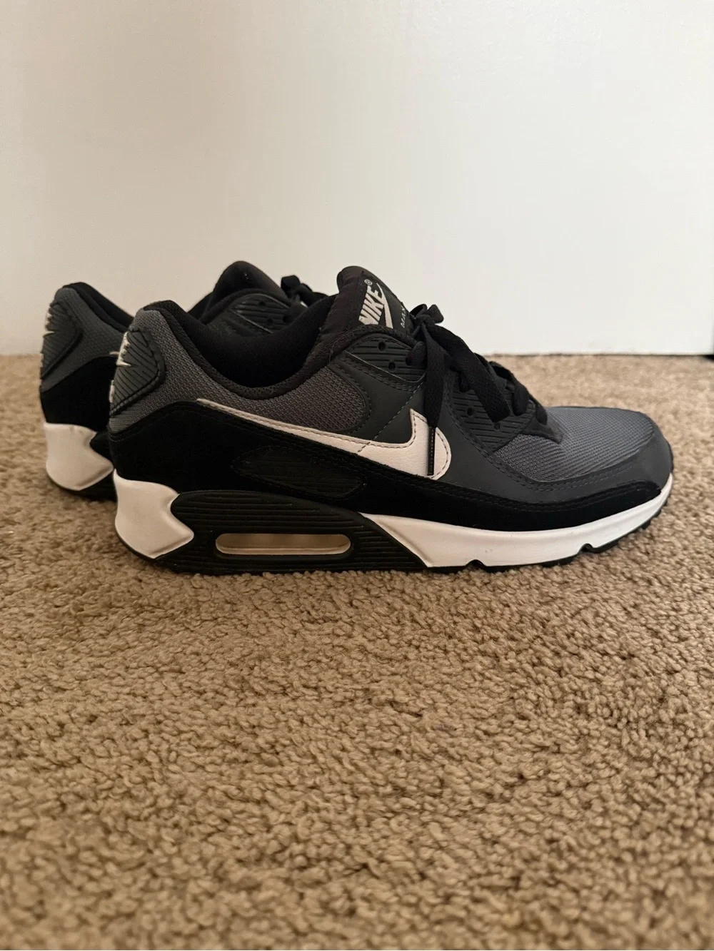 Nike Men’s Air Max Low-Top Sneakers - Black, Gray & White